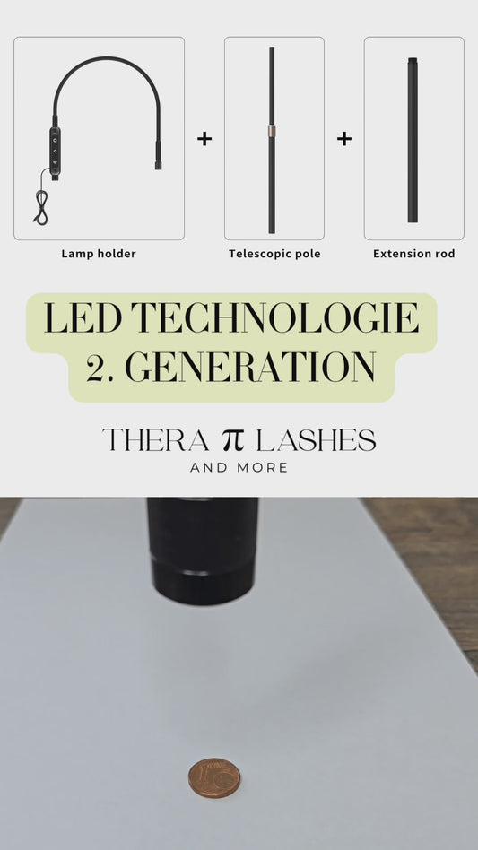 NEW LED 2. TECHNOLOGY WIMPERNLAMPE - Schwarz